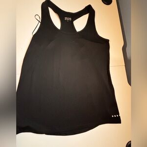 Luxe Black Racerback Tank Top
